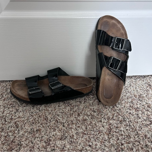 Birkenstock Arizona Women’s Black Double Buckle Sandals Size EU 39 Size 8.5 - Picture 5 of 10